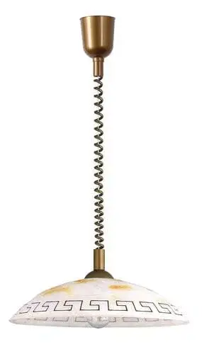 Rábalux 7640 Etrusco Beltéri Függeszték bronz-fehér alabástrom üveg E27 1x MAX 60, IP20 Alacsony ár