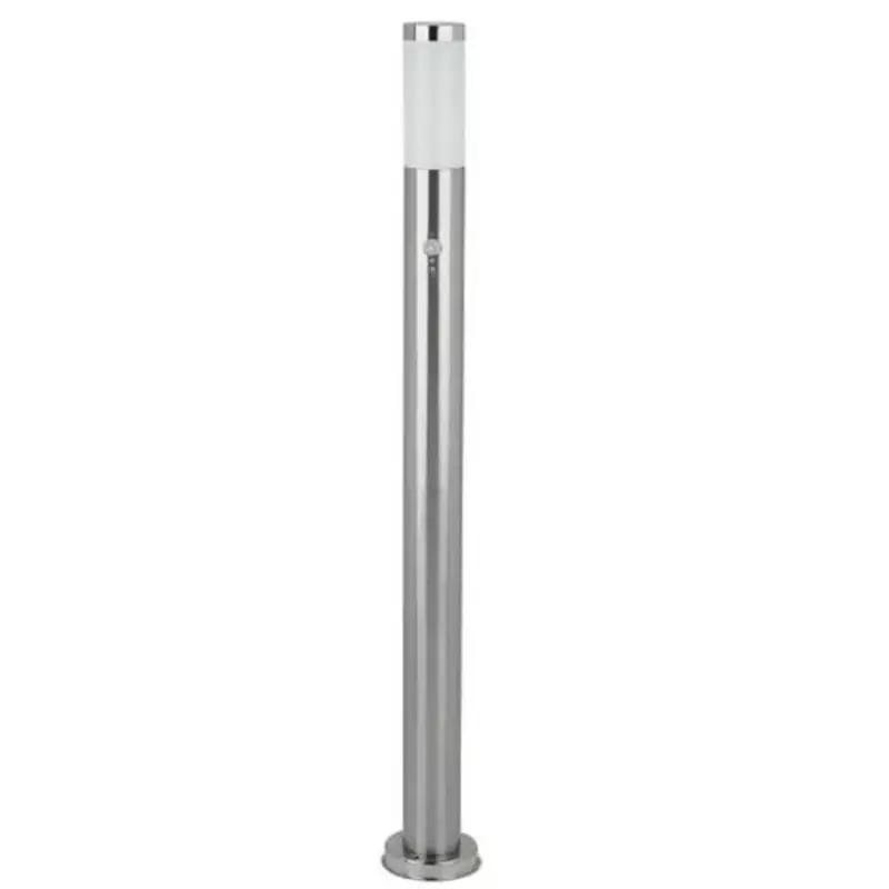 Rábalux 8268 Inox torch Kültéri állólámpa szatin króm-fehér E27 1x MAX 25, IP44 Vásárlói kedvenc