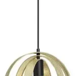 Rábalux 3607 Harlow Beltéri Függeszték matt fekete-arany E27 1x MAX 60, IP20 Expressz kézbesítés