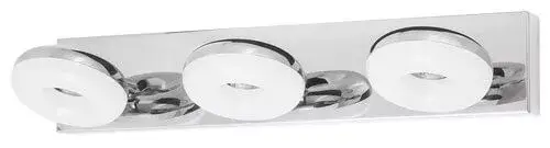 Rábalux 5718 Beata Beltéri Fürdőszobai lámpa króm-fehér LED 3x 5, IP44 Akció