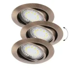 Rábalux 1051 Lite Beltéri Ráépíthető és Beépíthető lámpa bronz- GU10 1x MAX 50, IP40 Végkiárusítás