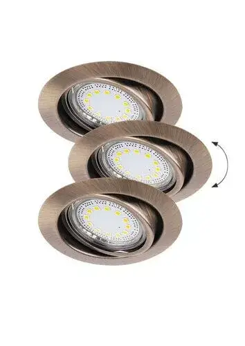 Rábalux 1051 Lite Beltéri Ráépíthető és Beépíthető lámpa bronz- GU10 1x MAX 50, IP40 Végkiárusítás