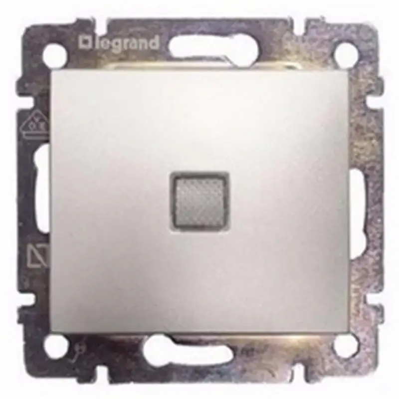 Legrand Valena egypólusú kapcsoló jelzőfénnyel alumínium Legrand 770110 Kiárusítás
