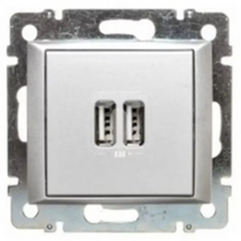 Legrand Valena 2xUSB töltő aljzat, 1500 mA, alumínium Legrand 770270 Kihagyhatatlan ajánlat