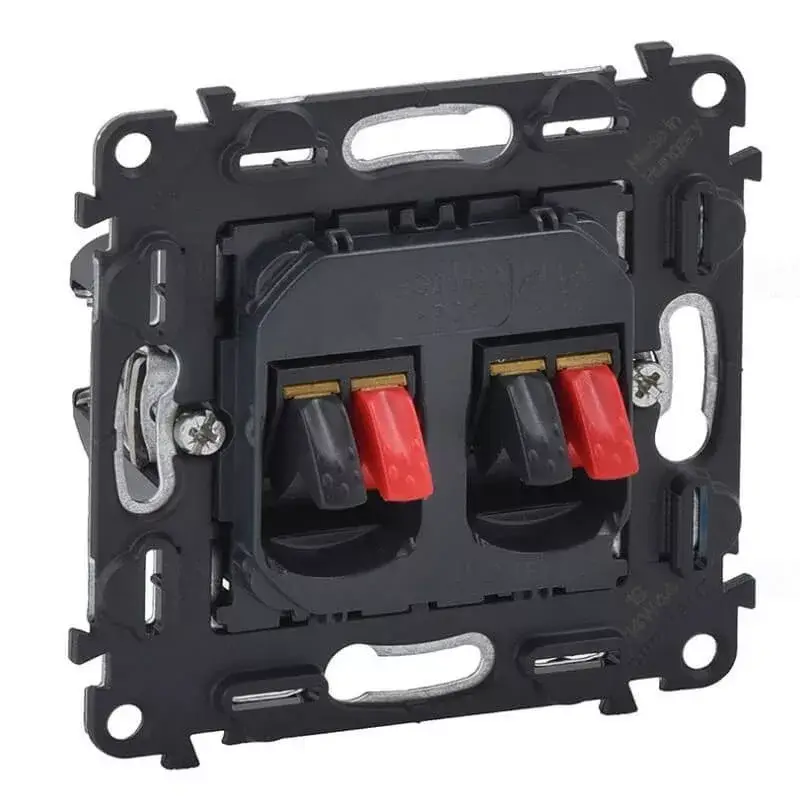 Legrand Valena InMatic kettős hangszóró-csatlakozóaljzat mechanizmus, 4 kivezetéssel Legrand 753078 Szuper akció