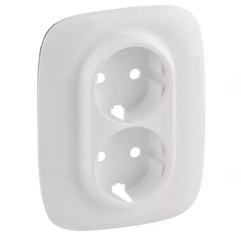 Nézd meg most Legrand Valena Allure 2x2P+F aljzat monobloc burkolat + keret, fehér Legrand 754955