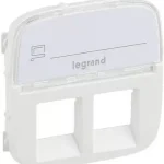 Legrand Valena Allure 2xRJ11/RJ45 aljzat burkolat címketartóval, fehér Legrand 755485 Szuper ajánlat