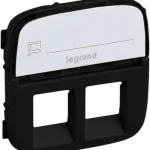 Utolsó esély Legrand Valena Allure 2xRJ11/RJ45 aljzat burkolat címketartóval, fekete Legrand 755488