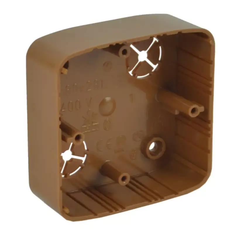 KOPOS Készülékdoboz világos faminta 80,5x80,5mm, PVC, LK 80X28 T_SD Kedvezmény