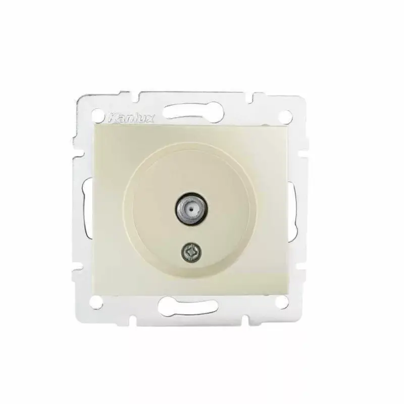 Kanlux 27124 DOMO 01-1301-030 F típusú antenna aljzat pezsgő Csak ma
