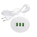 STRONG USB töltő, 3x töltő kimenet fehér Bútorba süllyeszthető, 361007 Gyors kiszállítás