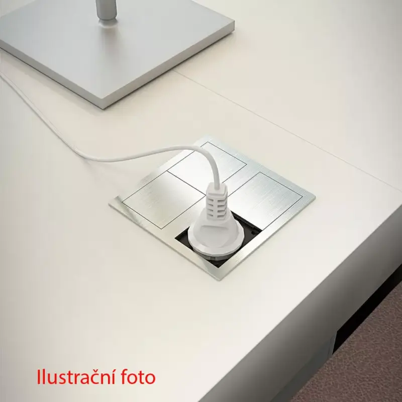 Legnépszerűbb VersaHit Dual 2x230V, csiszolt alumínium elektromos dugaszoló aljzat ASA 311931