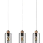 Rábalux 72123 Tanno Függeszték tölgy-füstszínű E27 3x MAX 25, IP20 Bestseller