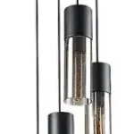 Rábalux 72054 Ronno Függeszték fekete-füstszínű E27 4x MAX 25, IP20 Korlátozott ajánlat