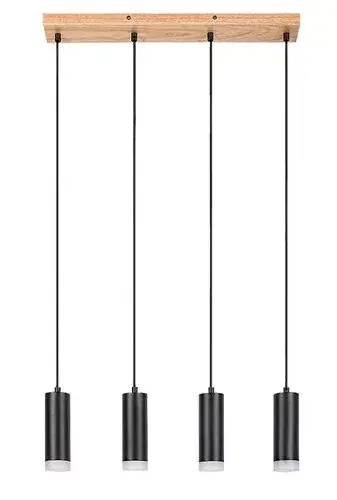 Rábalux 72124 Toras Spotlámpa tölgy-fekete GU10 4X MAX 5, IP20 Legkelendőbb