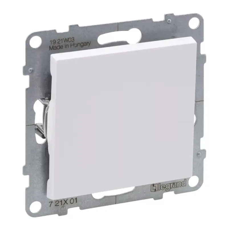 Legrand Suno egypólusú kapcsoló 10AX, fehér (101), Legrand 721101 Árcsökkenés
