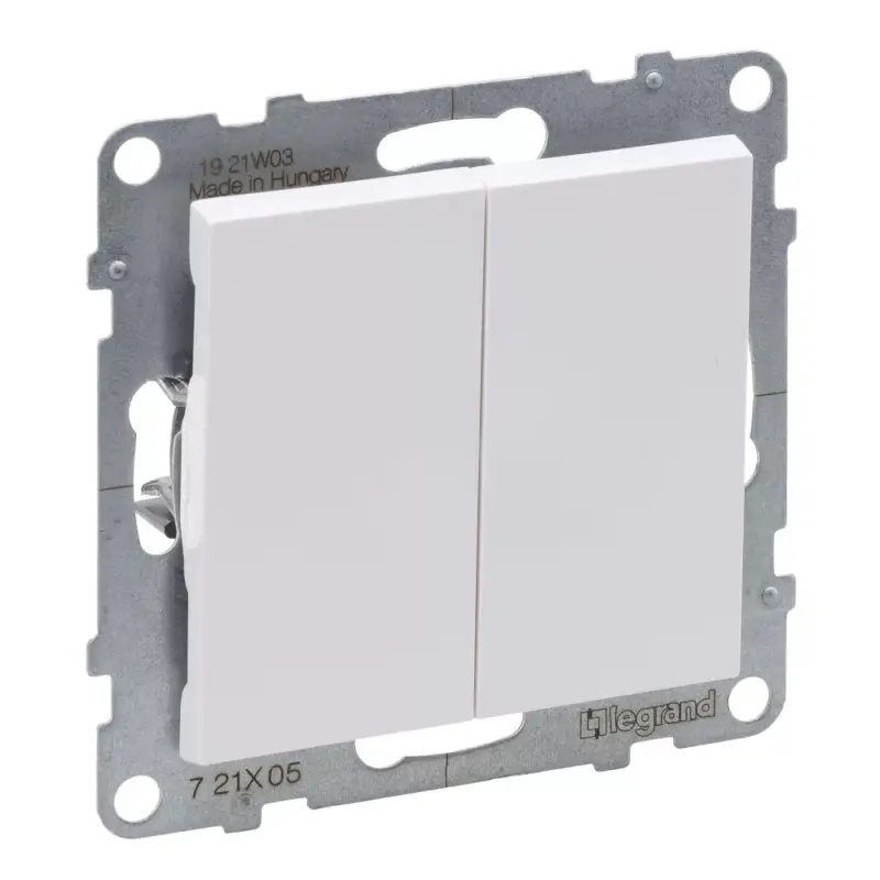 Legrand Suno csillárkapcsoló 10AX, fehér (105), Legrand 721105 Árcsökkenés