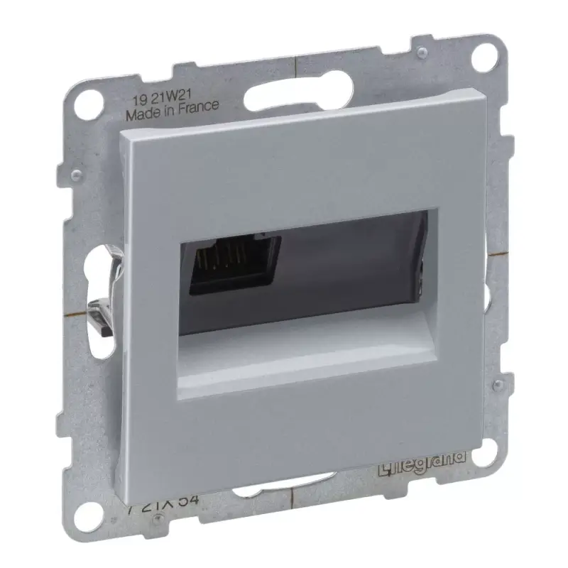 Kedvezmény Legrand Suno RJ45 Cat.6A UTP csatlakozóaljzat, alumínium, Legrand 721354