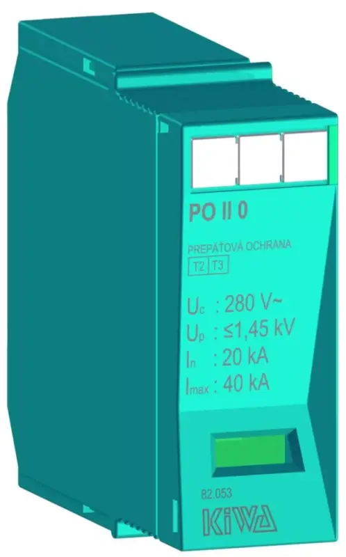 KIWA PO II 0 280V túlfeszültség levezető betét 20kA T2 (C) 82.053 Vásárlói kedvenc