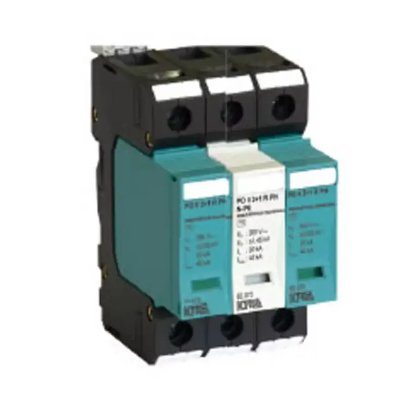 KIWA PO II 2+1 R PH 1000V DC túlfeszültség levezető távjelzős 20kA T2 (C) 82.075 Outlet