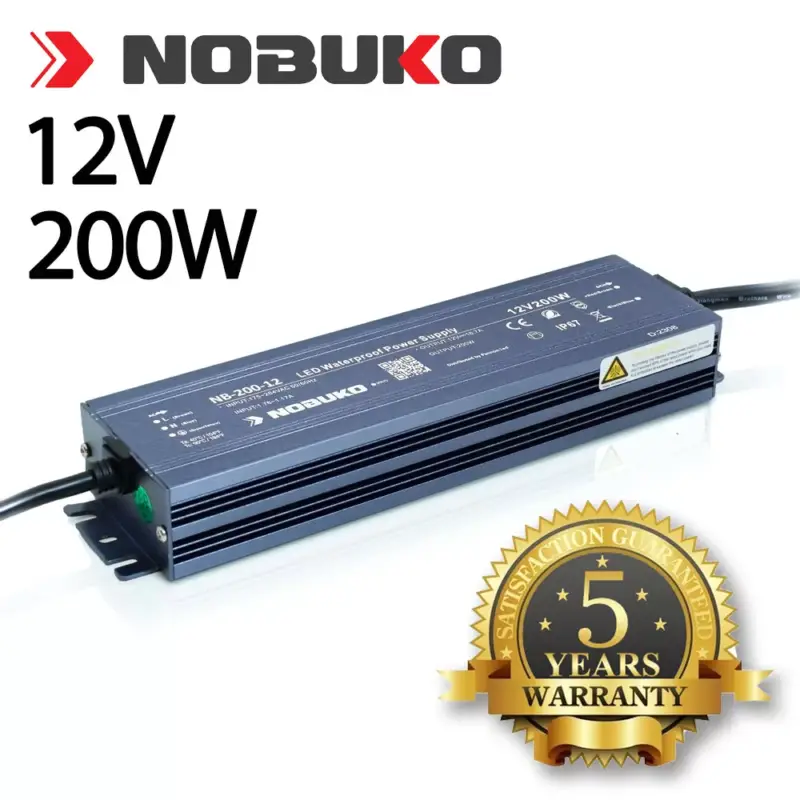 Szuper akció NOBUKO B SERIES 12V 200W IP67 Kültéri LED Tápegység