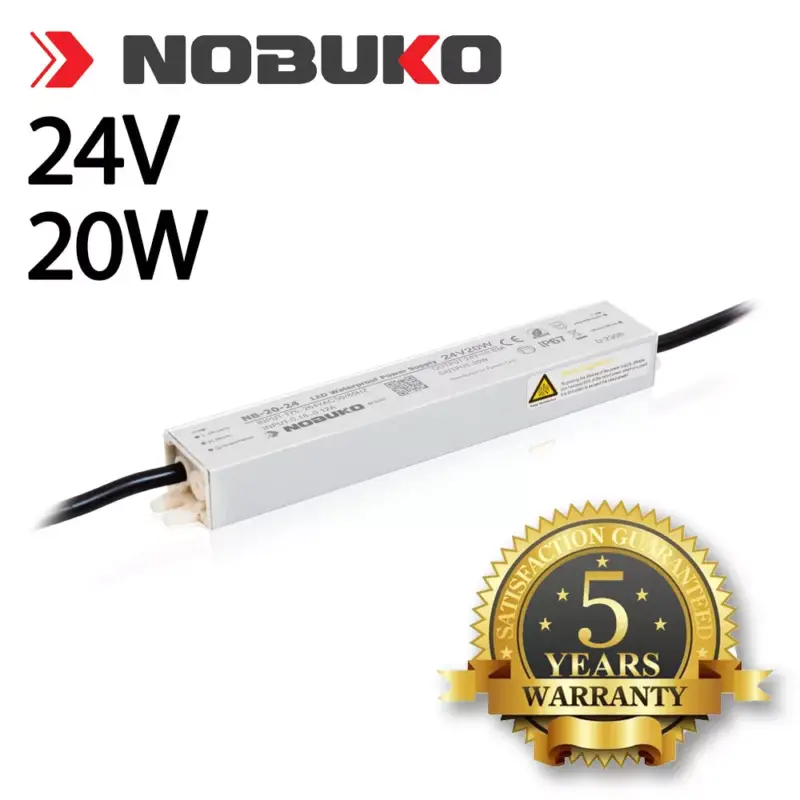 Gyors kiszállítás NOBUKO B SERIES 24V 20W IP67 Kültéri LED Tápegység