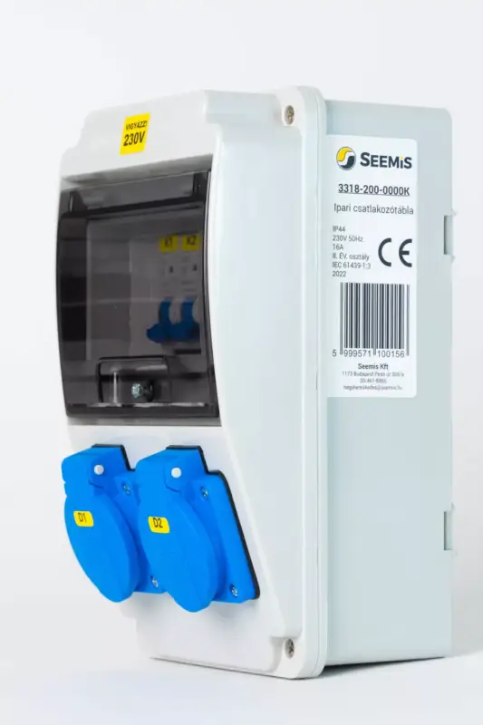 SEEMIS Szerelt ipari elosztótábla vezetékezve IP44 3318-200-0000K Szuper ajánlat
