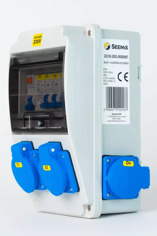 Népszerű SEEMIS Szerelt ipari elosztótábla vezetékezve IP44 3318-202-0000KF