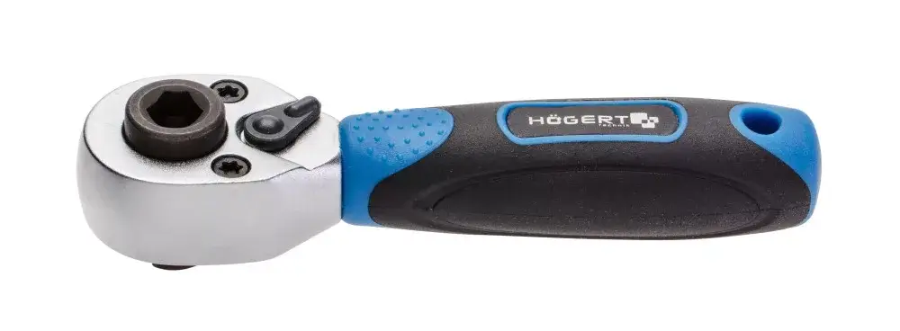 Gyors szállítás Högert Mini racsnis hajtókar 1/4", CrMO acél, 72T foggal, gyors kioldású HT1R391