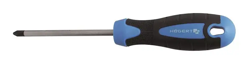 Högert Csavarhúzó csillag, PH2, 200 mm, acél S2, mágneses HT1S032 Bestseller