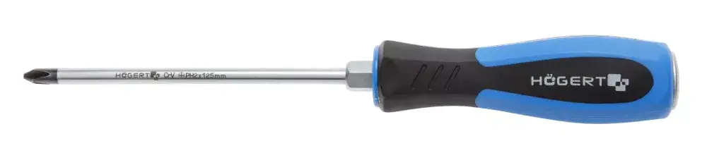 Högert Csillagcsavarhúzó fém végű ütőfelülettel a végén, CrV acélötvözet, 125 mm HT1S072 Kedvezményes ár