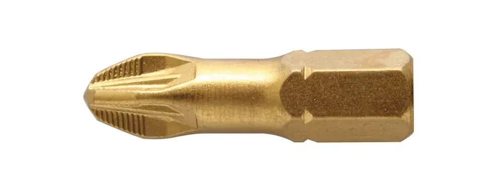 Vásárlói kedvenc Högert Csavarhúzó BIT, PZ3 25 mm, recézett, acél S2 titán-nitrid bevonatHT1S386