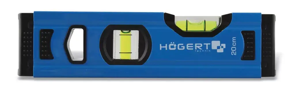 Högert Vízmérték 20 cm, 2 libellás, +/- 0,5 - 1 mm mérési pontosság HT4M001-D Akció