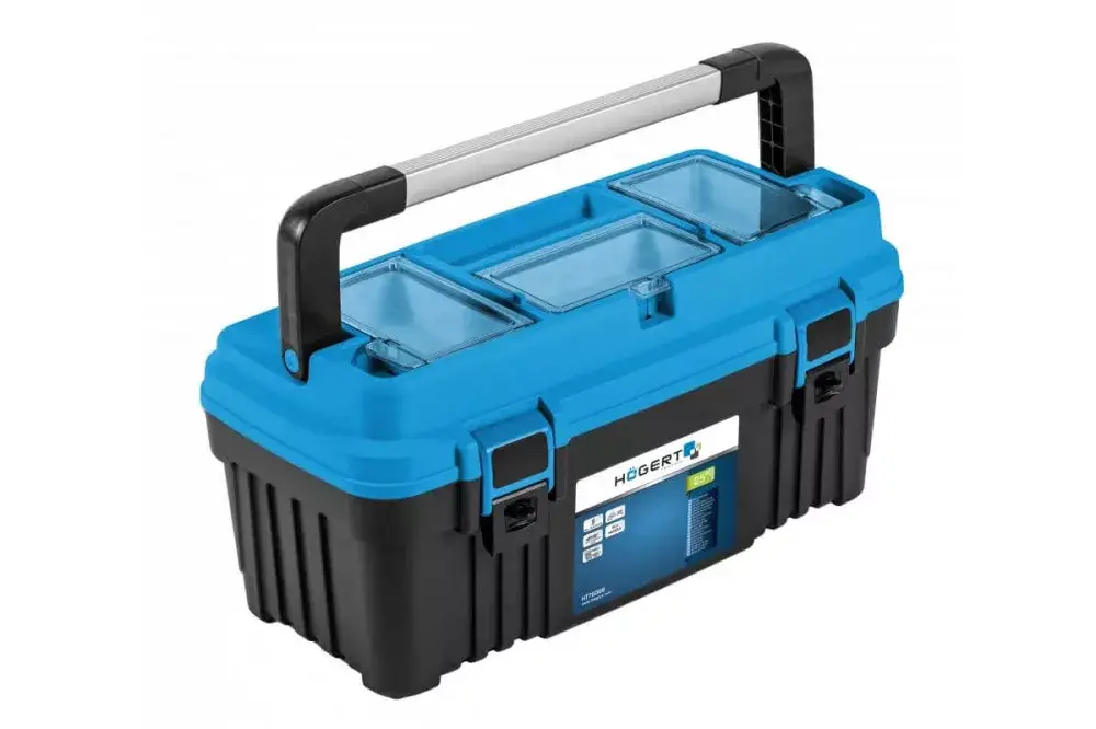 Azonnal elérhető Högert Szerszámos láda (műanyag) 25", max. 22 kg, 586 x 296 x 305 mm HT7G066