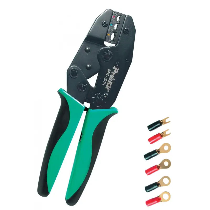 Home 6PK-301H préselő fogó, 220 mm, 3 féle mérethez, racsnis áttétel, 6 féle nyomaték, 6PK-301H Kihagyhatatlan ajánlat