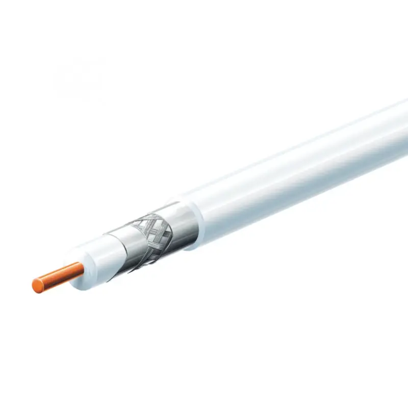 Home S 6TSP/WH koax kábel, 75 Ohm, PVC és PE szigetelés, réz bevonatú acél ér, alumínium + PET fólia 96 szál aluharisnya, 100m, fehér, S_6TSP_WH Legnépszerűbb
