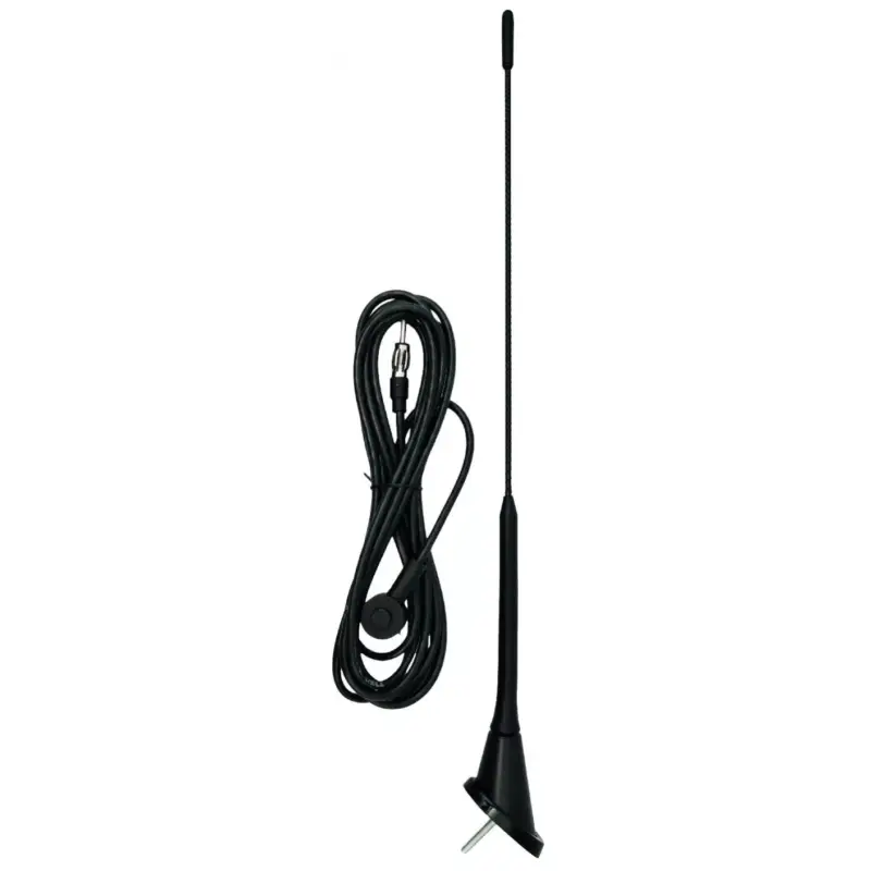 Kedvezmény SAL 90557 autóantenna tetőre, VW Golf, M5 csavar, DIN csatlakozó, 400 mm, 52°, gumi burkolat, 90595