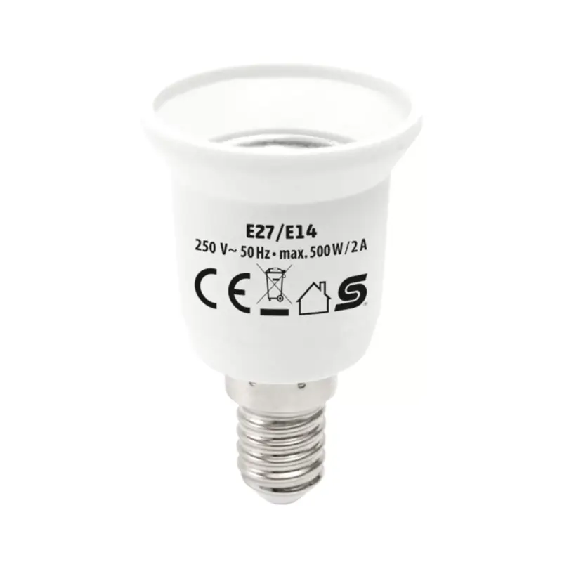 Exkluzív ajánlat Home E27/E14 foglalatátalakító adapter, max. 2 A, E27_E14