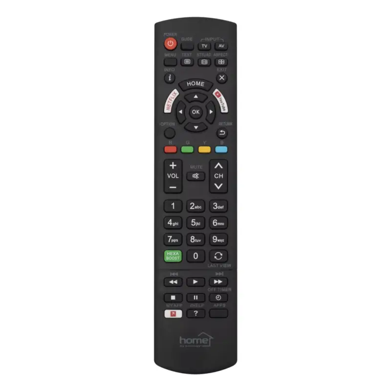 Home PAN Panasonic távirányító, Panasonic márkájú smart TV készülékekhez, nem igényel beállítást, URC_PAN Különleges ajánlat