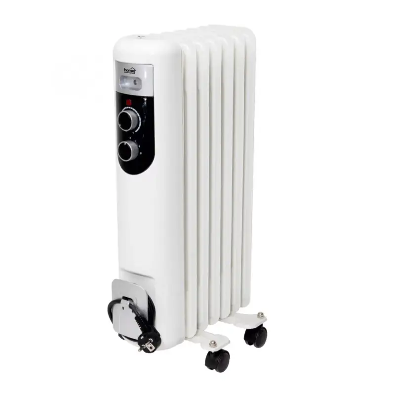 Legkelendőbb Home FKOS 7 M elektromos olajradiátor, 600W/900W/1500W, 7 tagú, fehér, FKOS_7_M