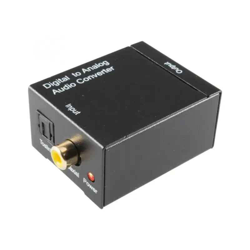 Exkluzív ajánlat Home DTA AUDIO digitális-analóg audióátalakító, 2in1 TOSLINK és koaxiális RCA bemenet, 2 RCA kimenet, 1,5m csatlakozókábel, DTA_AUDIO