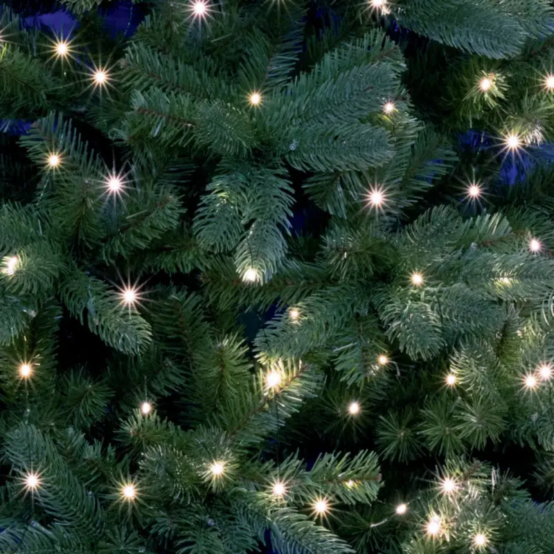 Újdonság Home ML 250G/WH micro LED-es fényfüzér-köteg, 250 db hidegfehér micro LED, 10 ágú, vékony, zöld színű vezeték, hálózati adapter, kül- és beltéri kivitel, ML_250G_WH