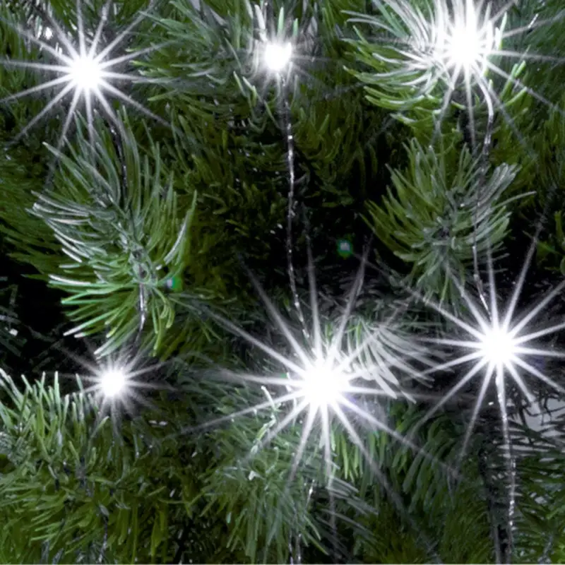 Újdonság Home ML 30/WH micro LED-es fényfüzér, 2,9 m / 30 db hidegfehér micro LED, állófényű, kapcsolható és időzíthető, átlátszó vezeték, elemes, beltéri kivitel, ML_30_WH