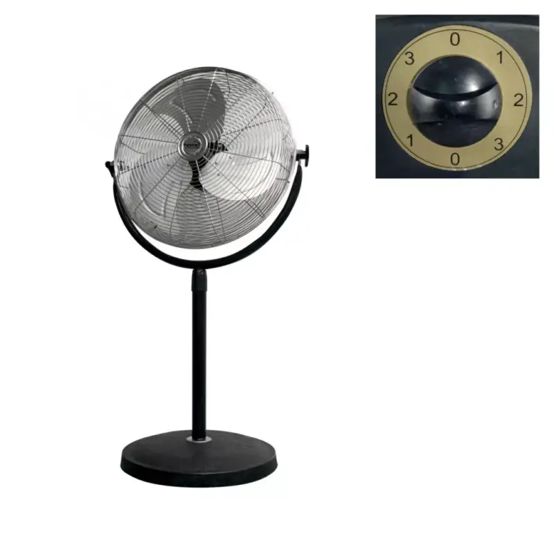 Biztonságos fizetés Home SFI 45 álló fém ventilátor, 100 W, 3 fokozat, 45 cm-es lapátátmérő, állítható fejdőlésszög, fém lapát, SFI_45