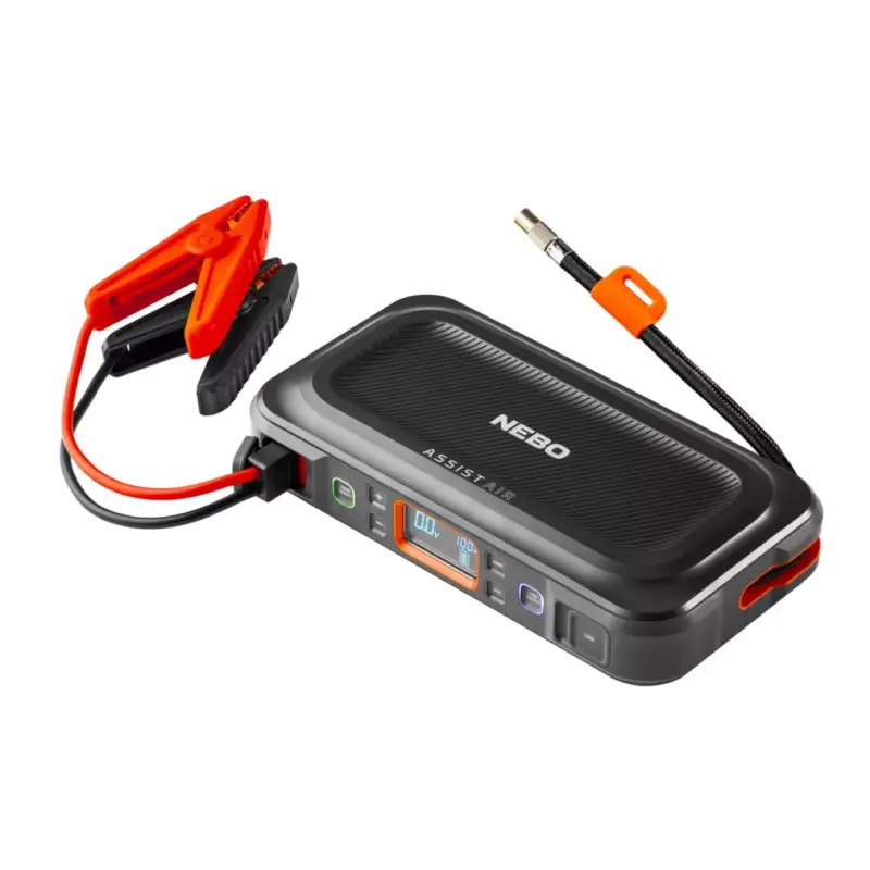 NEBO NEB-PBK-0004-G Assist-Air Jump Starter, 1500 A, 55,5 Wh akkumulátor, 120 PSI, 1x USB-A (2,1 A), 1x USB-C (20 W), 200 lm, indítás rásegítő, NEB-PBK-0004-G Bestseller