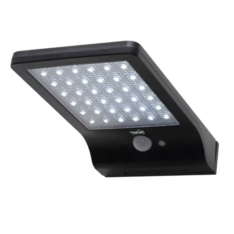 Home FLP300SOLAR napelemes LED reflektor, 300 lm, PIR mozgásérzékelő, 120° 5m, 36 db hidegfehér SMD LED, energiatakarékos, műanyag, IP44, FLP300SOLAR Outlet