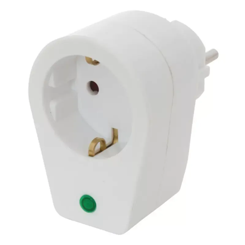 Home NVT 1/WH túlfeszültség védett hálózati aljzat, gyermekvédelemmel ellátva,túlfeszültségvédelem 4500 A-ig, IP20 kivitel, max.3680W, fehér Végkiárusítás