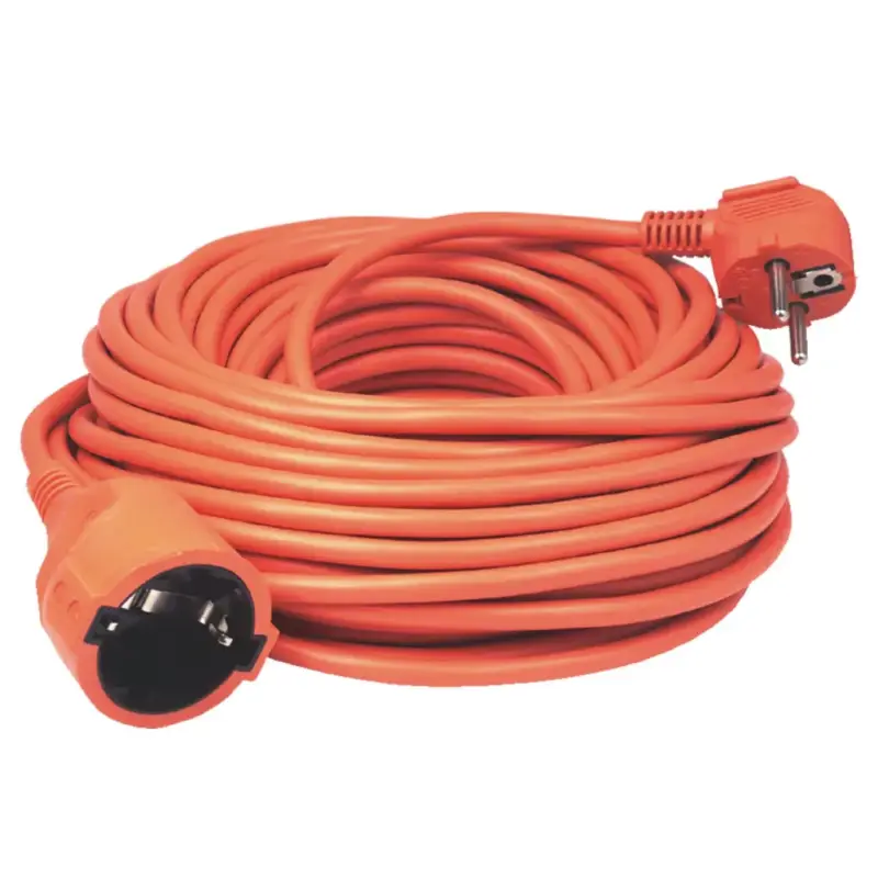 Home NV 2-20/OR/1,5 hosszabító, 20 m, H05VV-F 3G1,5 mm2 kábel, IP 20 kivitel, 250V~/16A/3680W, pipa alakú dugó és egyenes lengő aljzat, narancssárga színű Különleges ajánlat