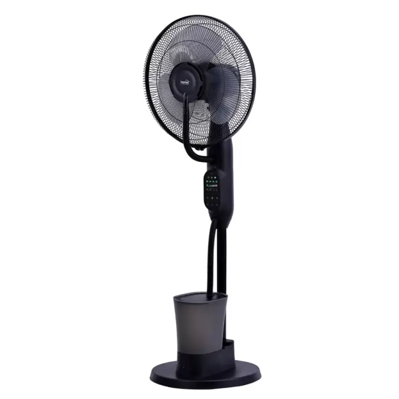 Végkiárusítás Home SFM43BK párásító ventilátor, 75 W, 40 cm névleges lapátátmérő, 3 lapát, 3 fokozat, oszcillálás, kikapcsolásidőzítés, 3 fokozatú párásítás, állítható dőlésszög