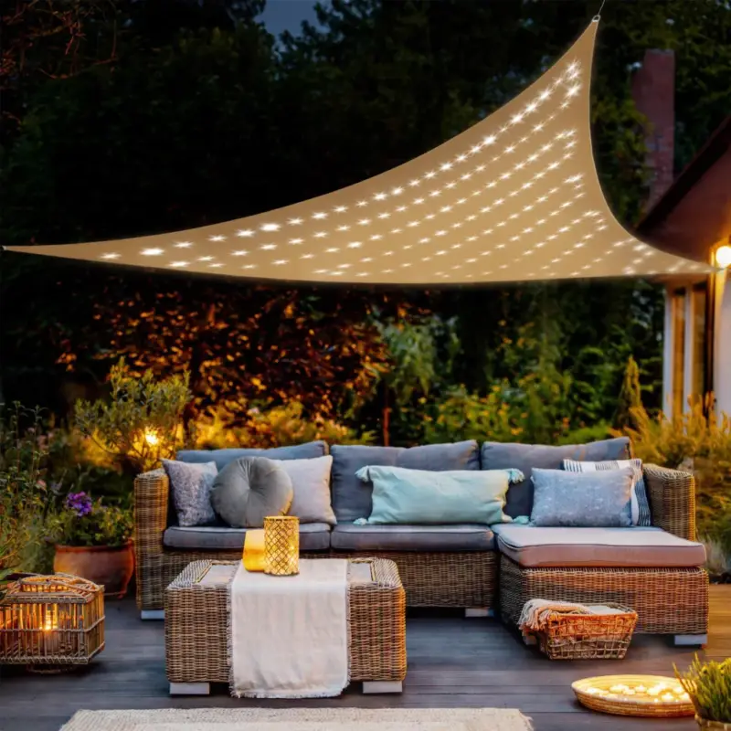 Vásárlói kedvenc Home MXNV3 napvitorla, 140 LED, napelem, 8 program, IP44, polietilén HDPE, 1 x 1,2 V AA NiMH 1000 mAh akkumulátor, tartozék rögzítők, kül- és beltéri